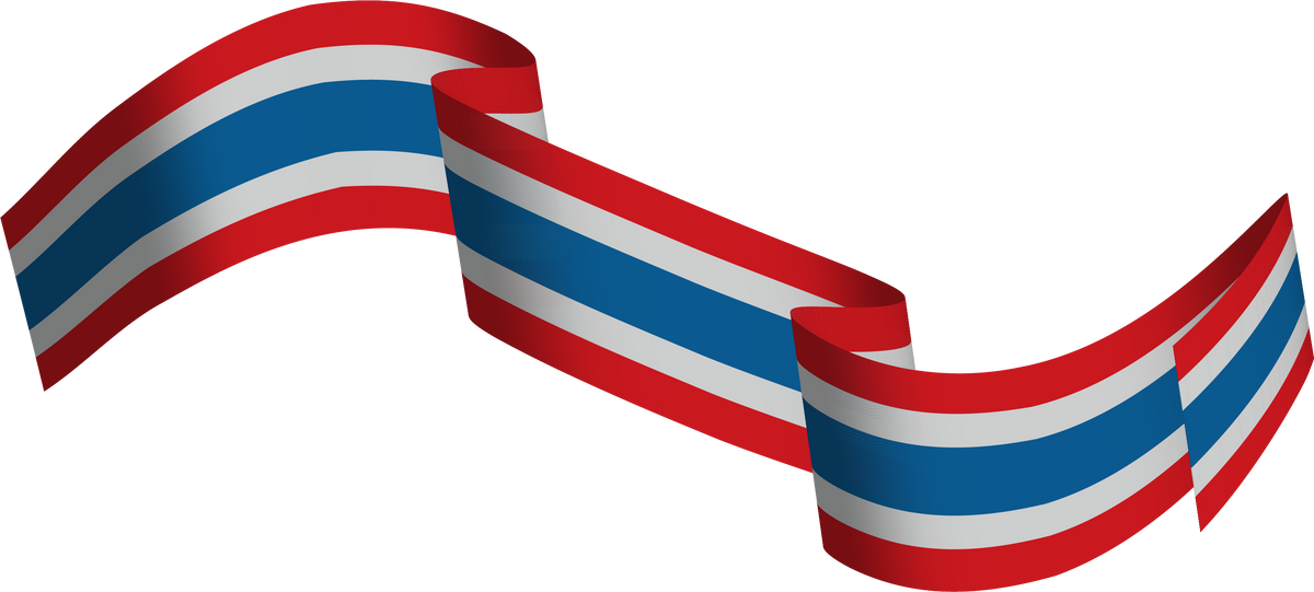 Thailand flag ribbon